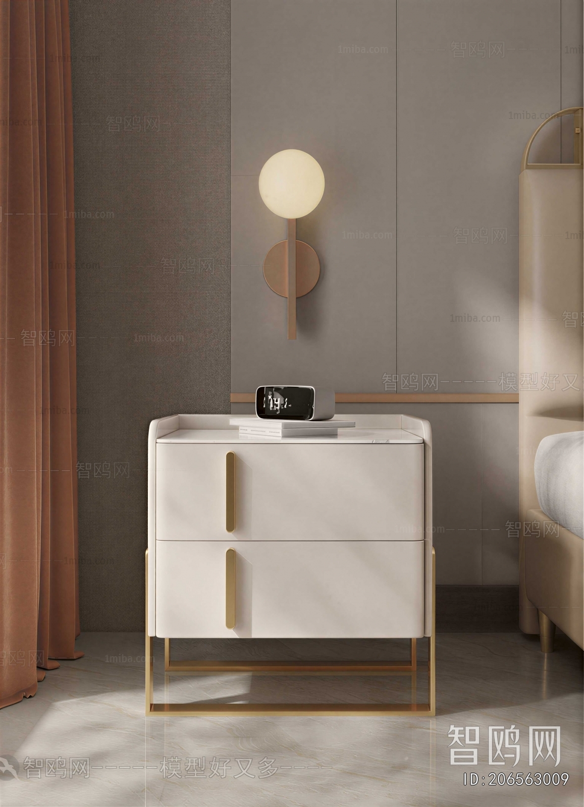 Modern Bedside Cupboard