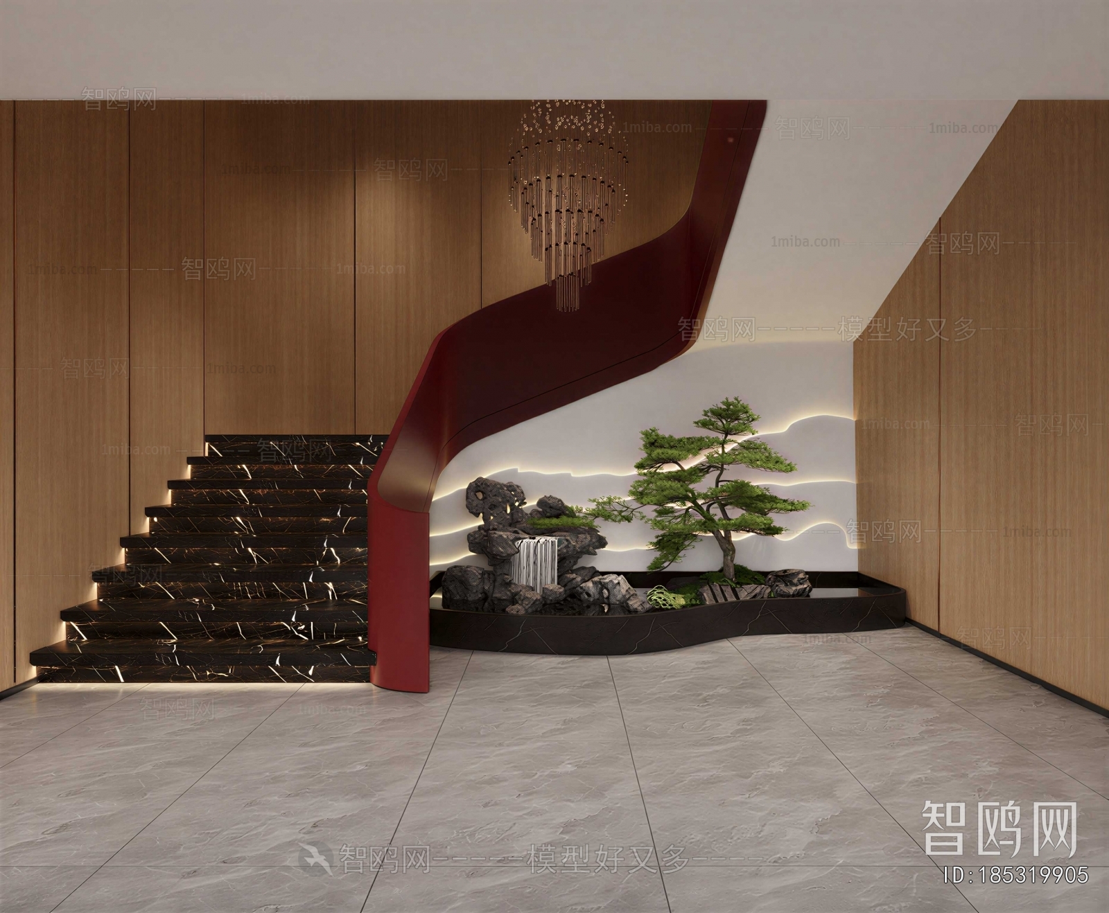 New Chinese Style Stairwell