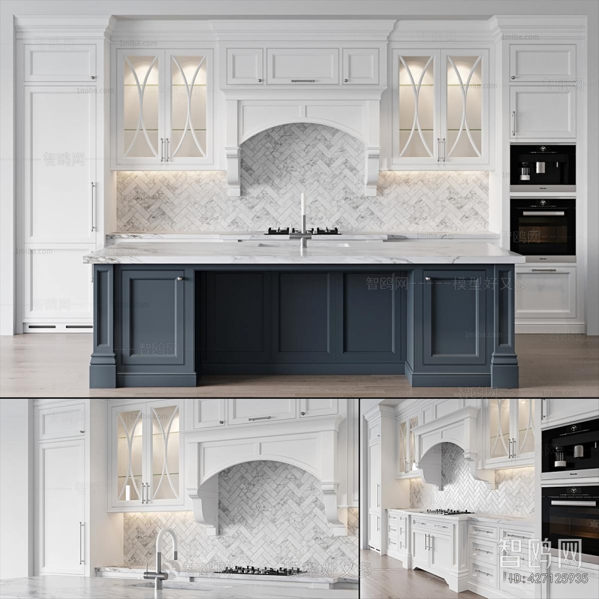 French Style Kitchen Cabinet