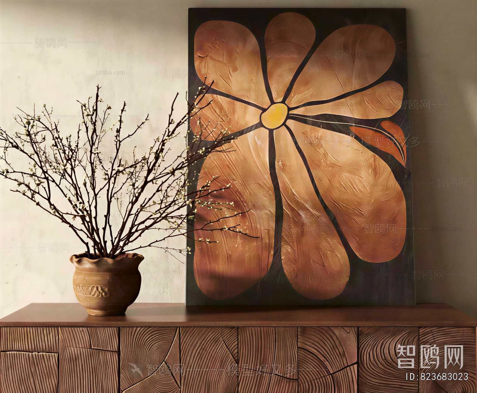 Wabi-sabi Style Flower Arrangement