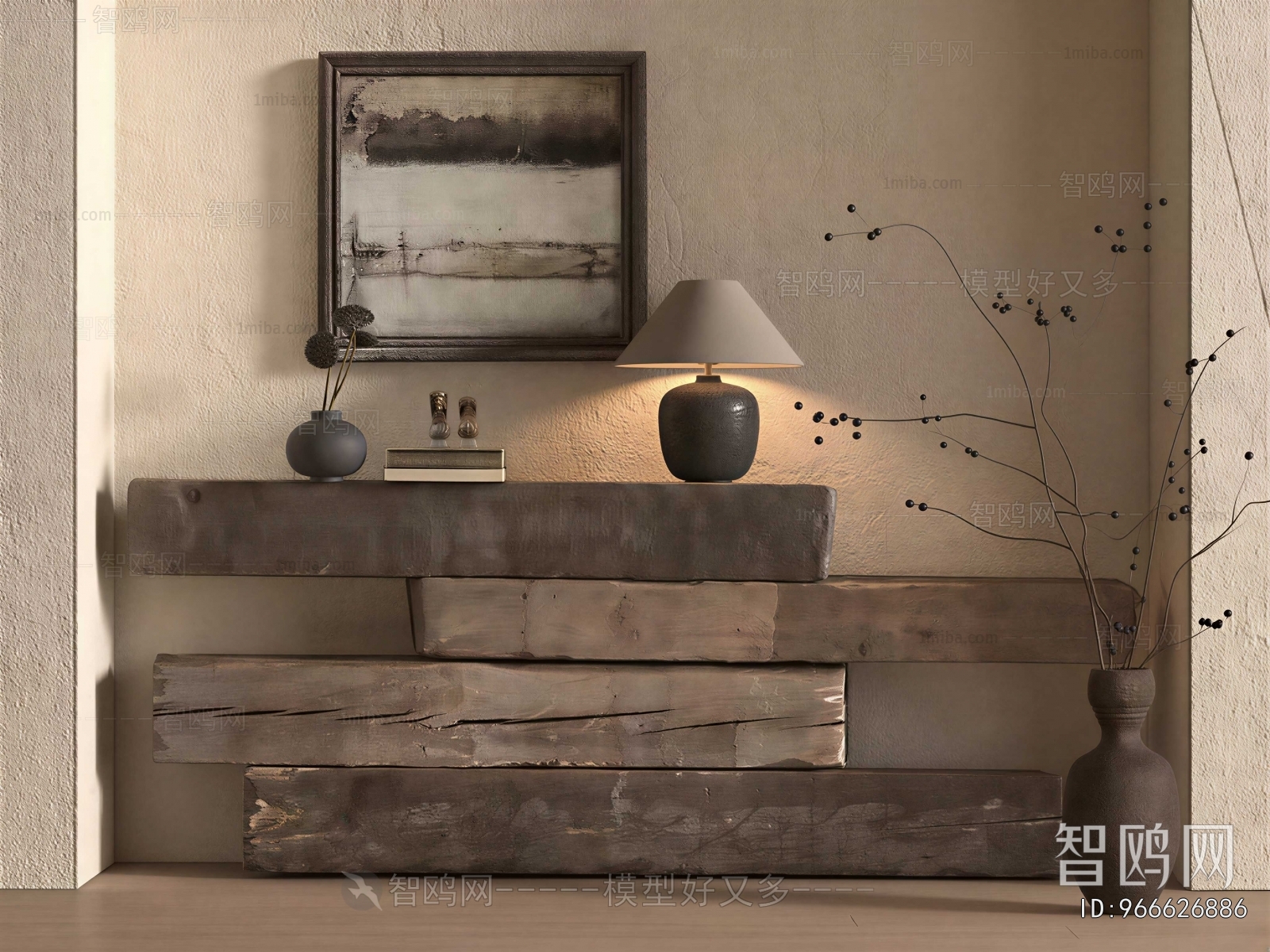 Wabi-sabi Style Console