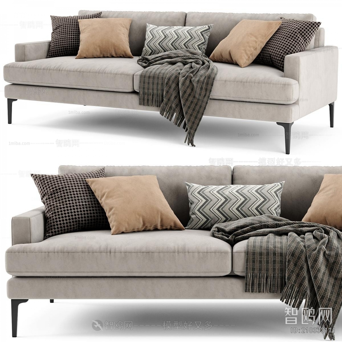 Modern Three-seat Sofa