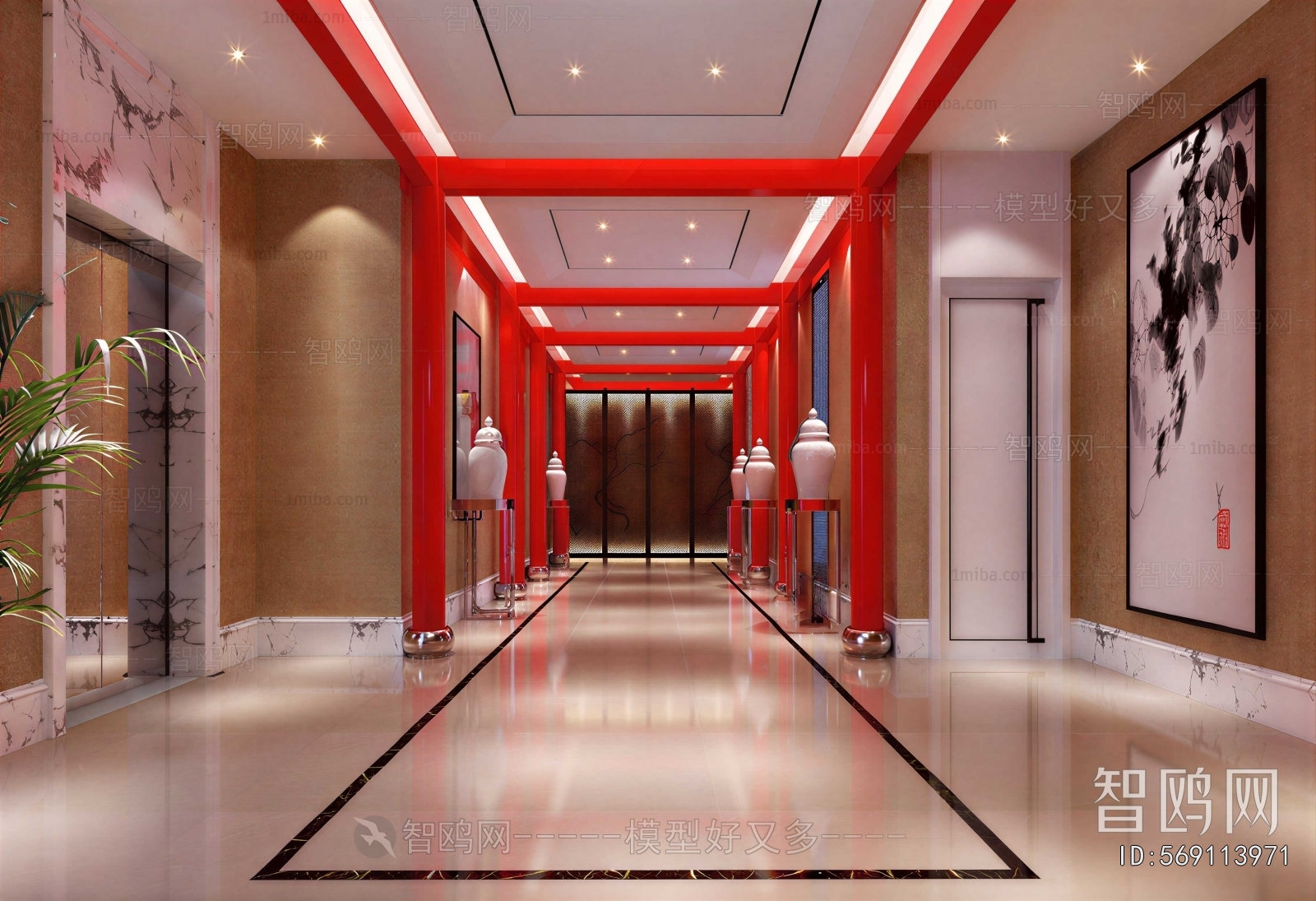 New Chinese Style Exhibition Hall