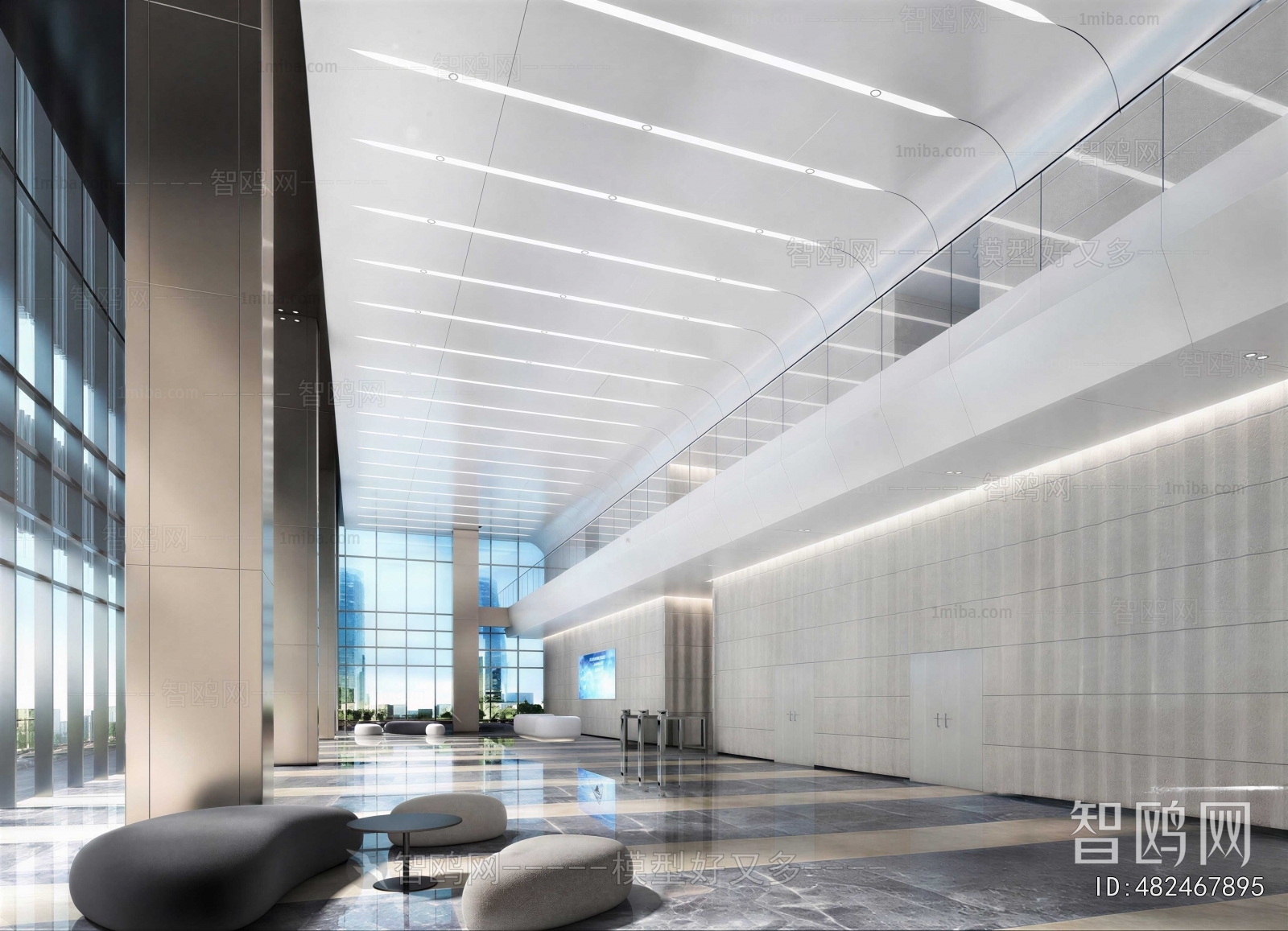 Modern Office Reception Desk