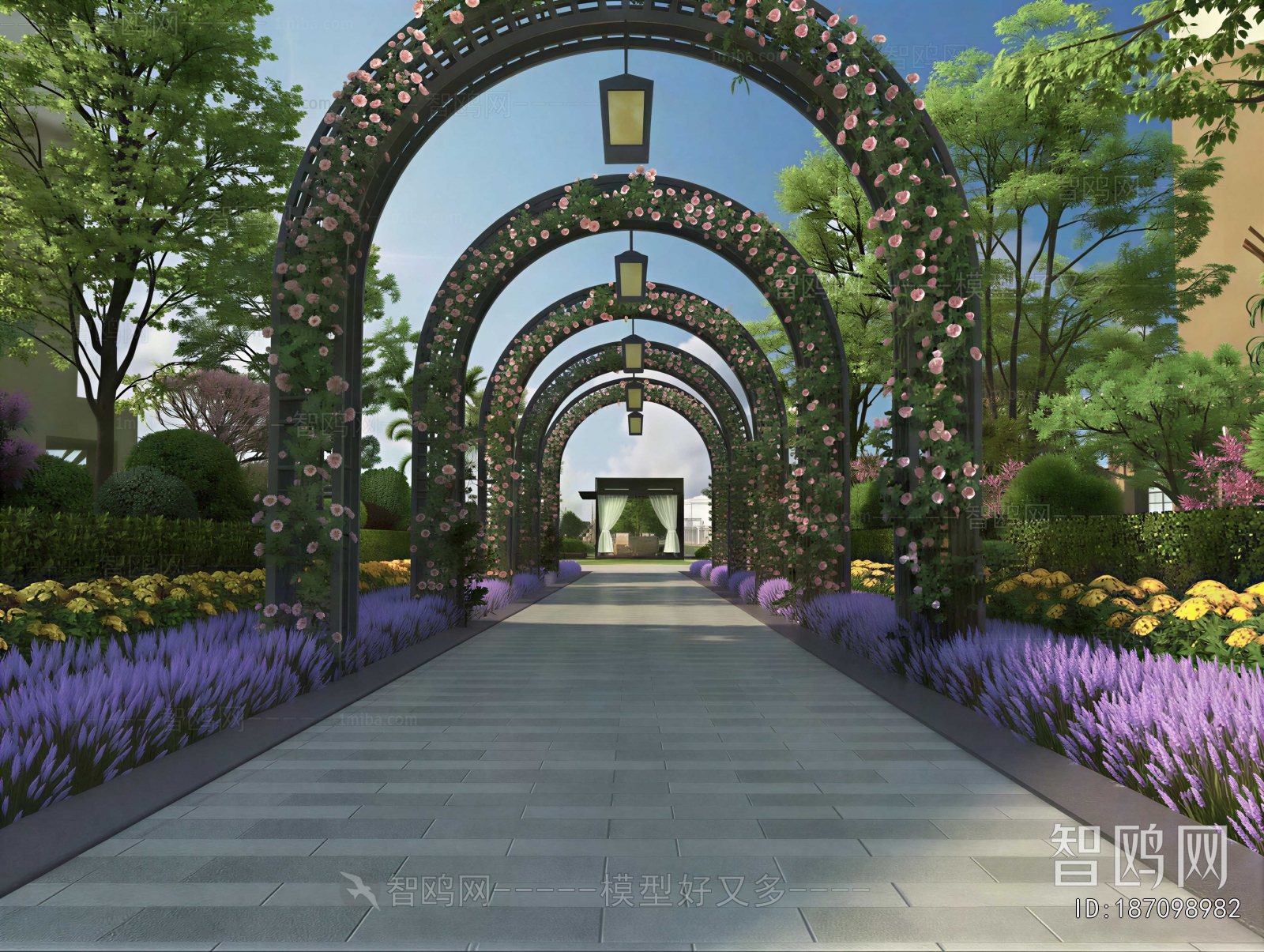 Modern Park Landscape