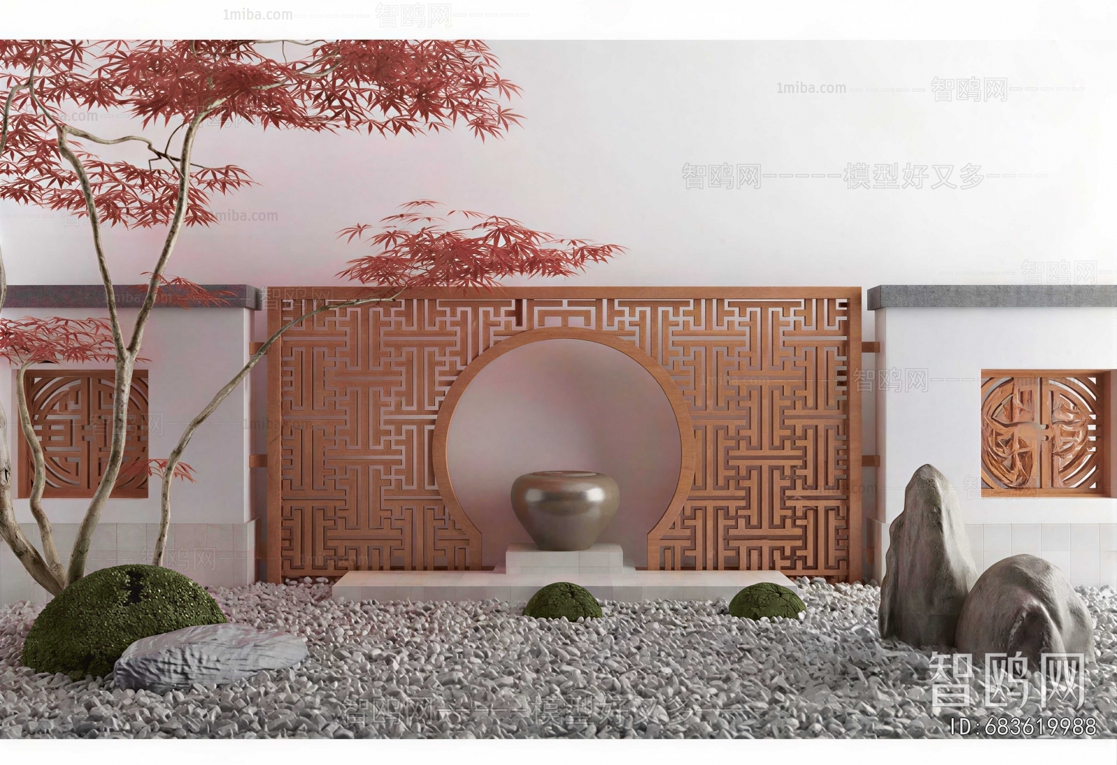 New Chinese Style Courtyard/landscape