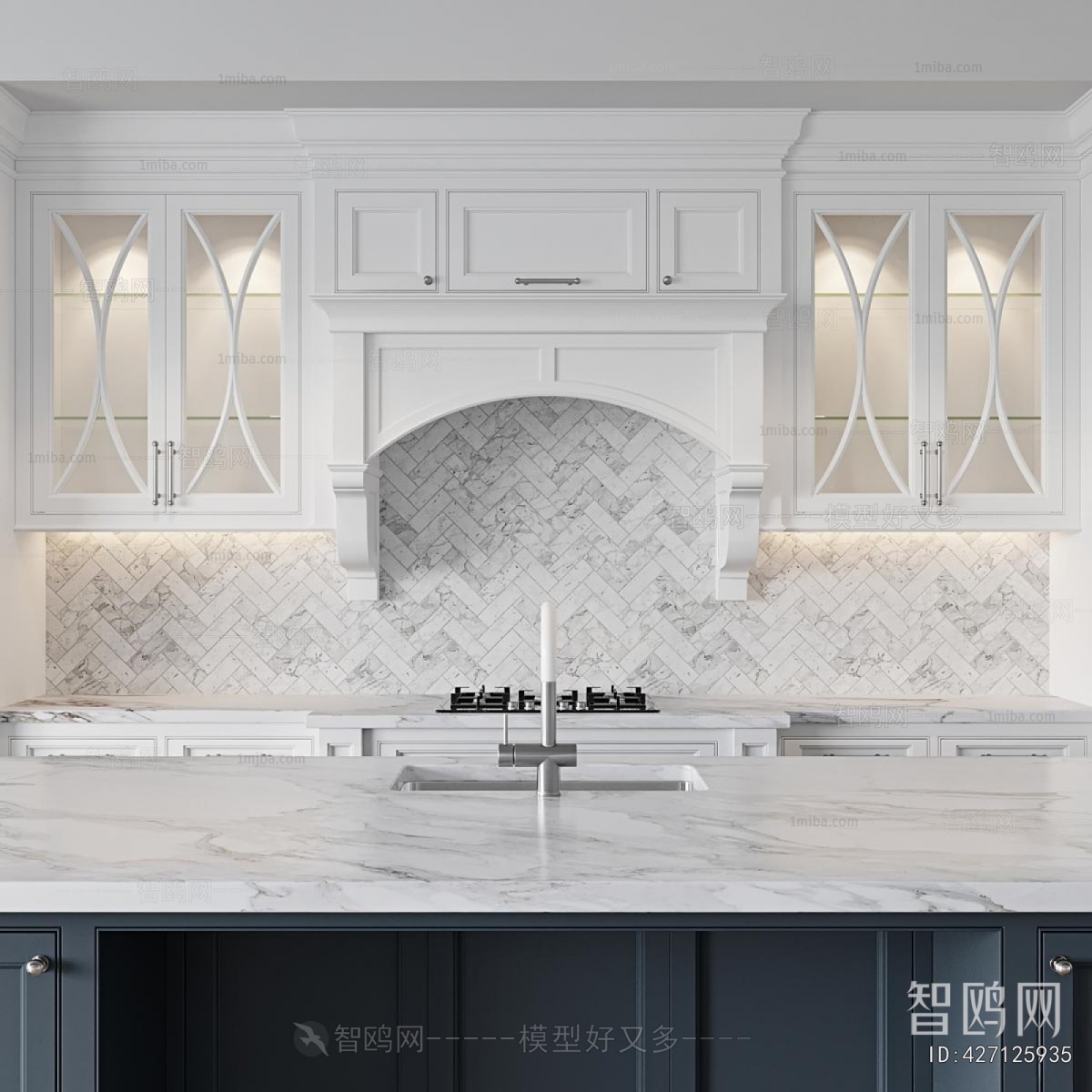 French Style Kitchen Cabinet