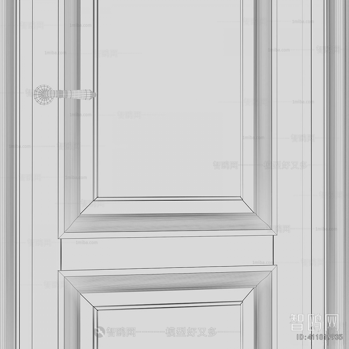 Simple European Style Double Door