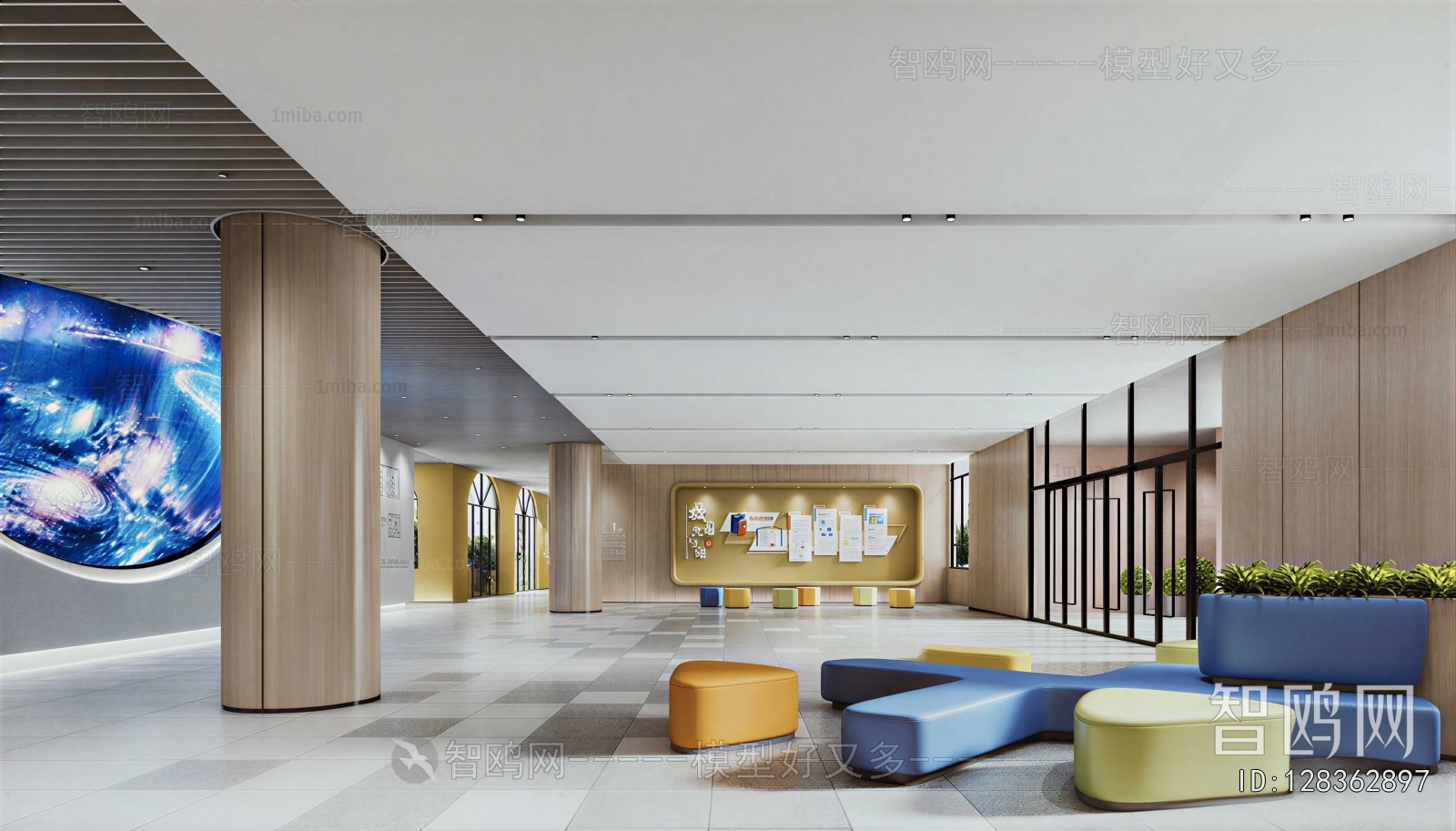 Modern Office Reception Desk