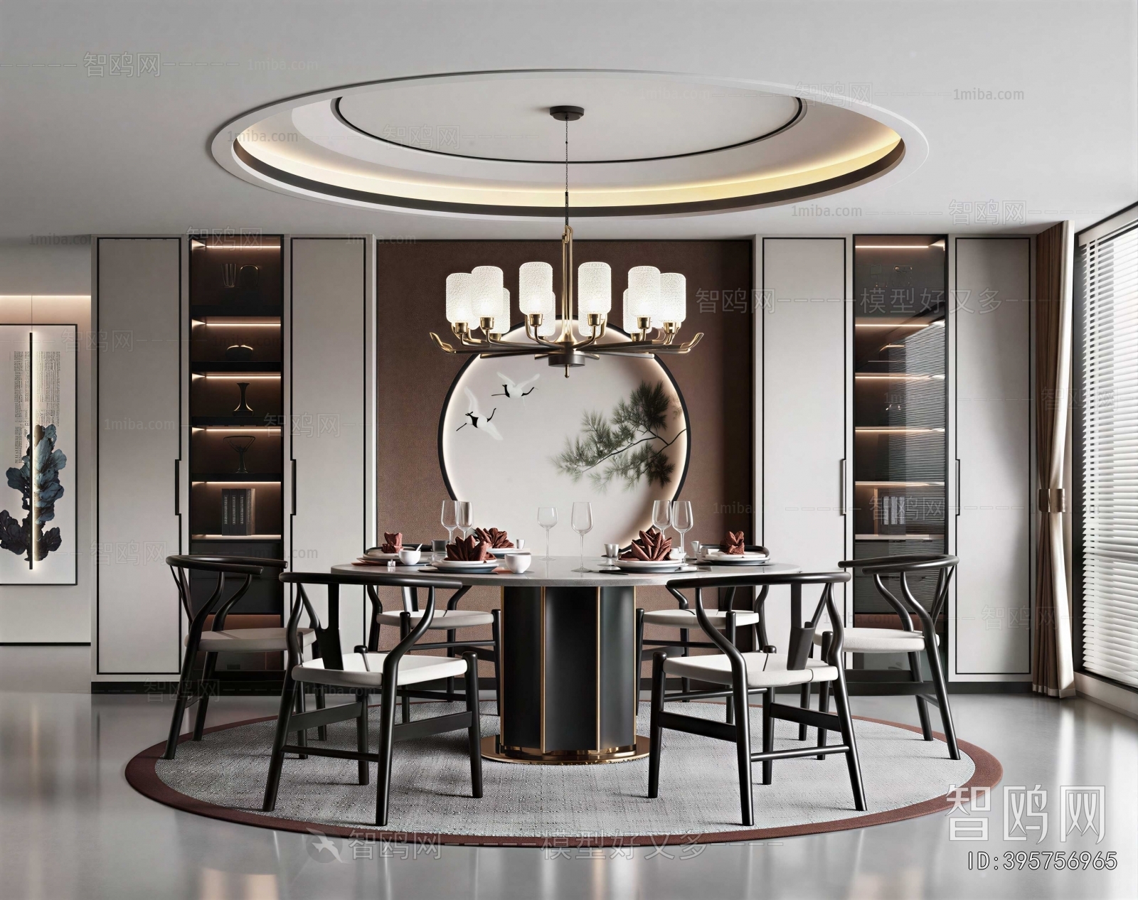New Chinese Style Dining Room
