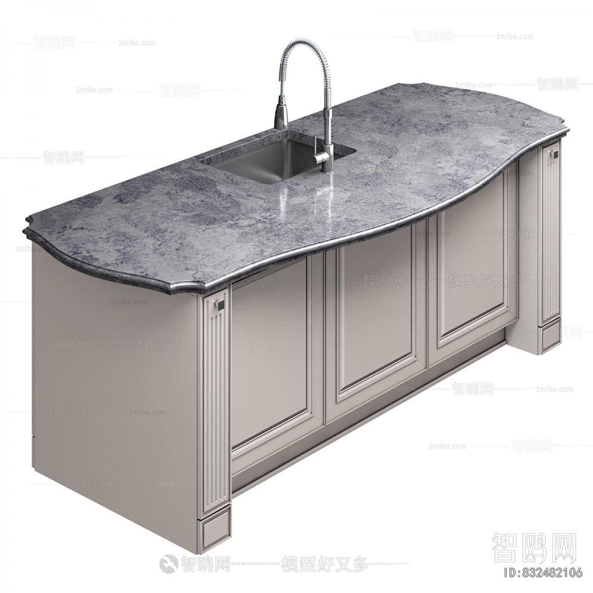 Simple European Style Kitchen Cabinet