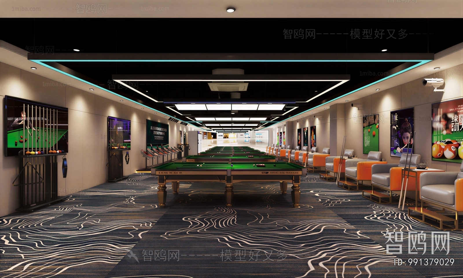 Modern Billiard Room