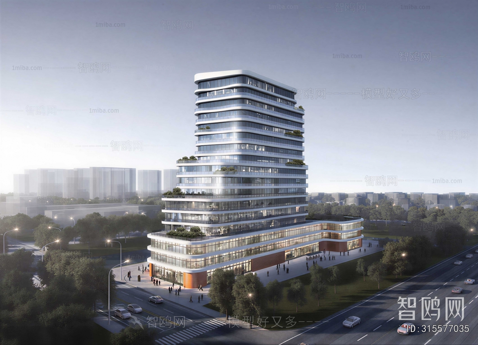 Modern Appearance Of Commercial Building