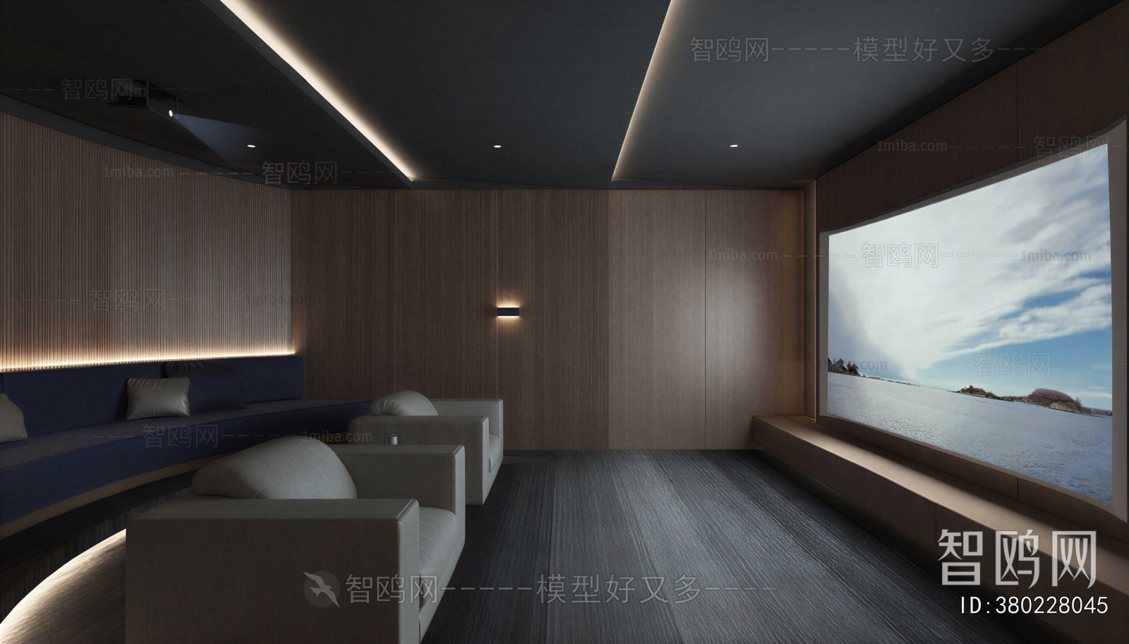 Modern Audiovisual Room