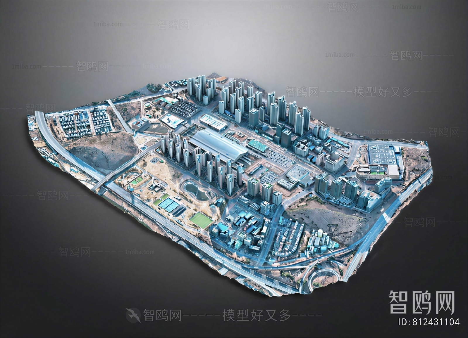 Modern Architectural Bird's-eye View Planning