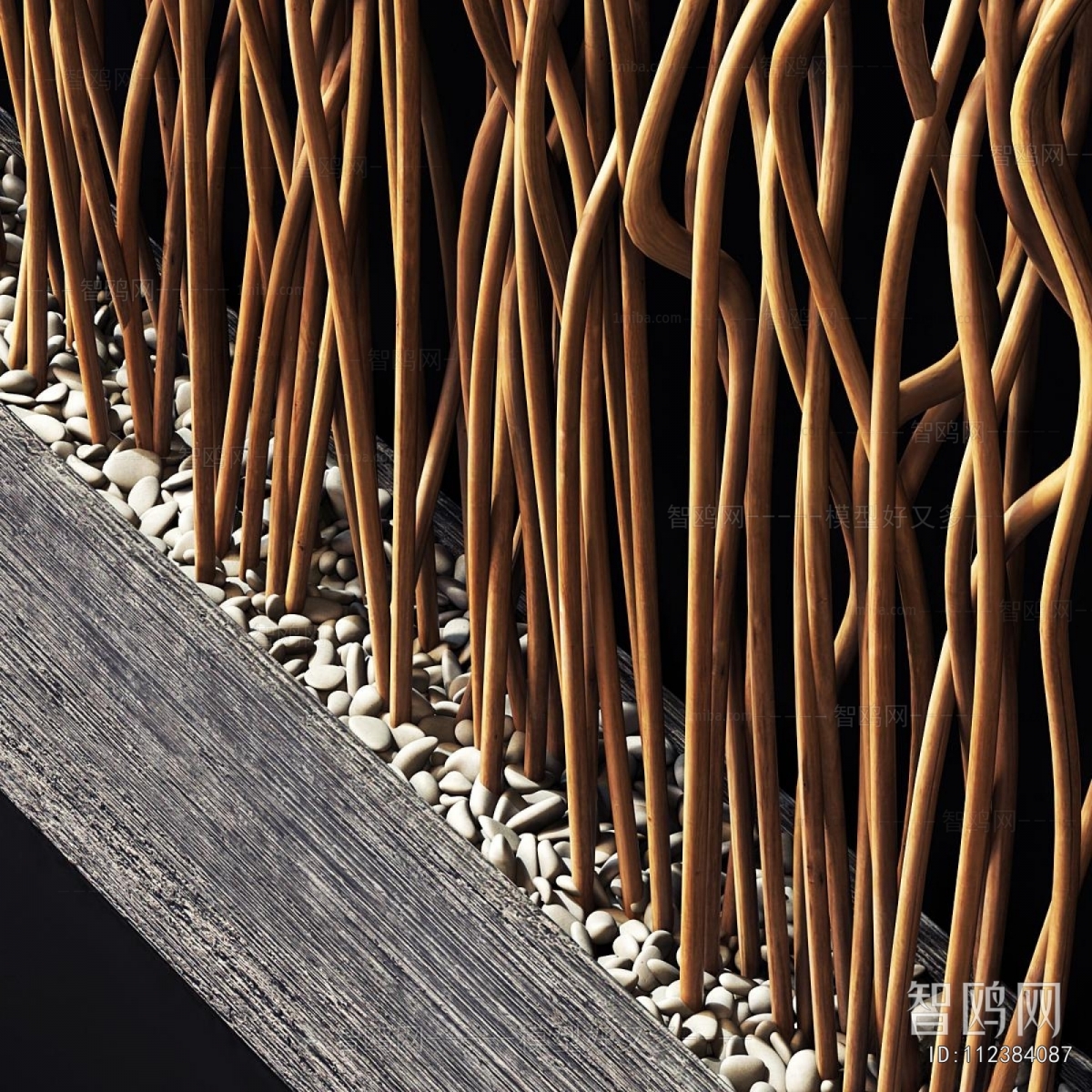 Modern Wooden Screen Partition