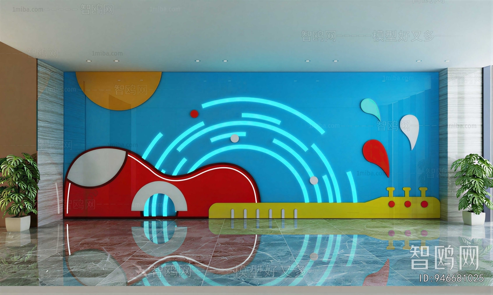 Modern Office Reception Desk