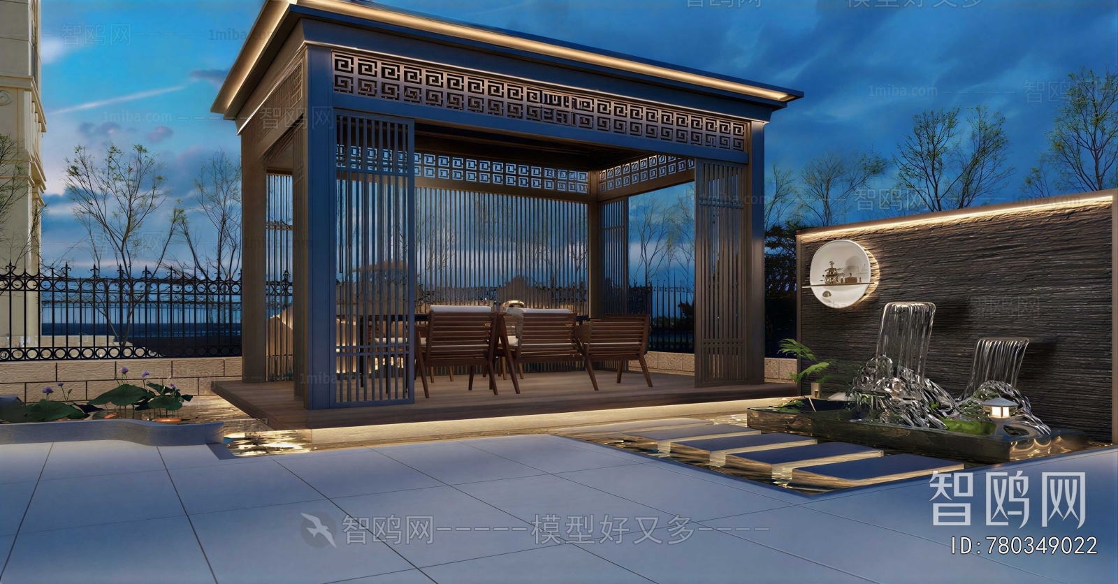 New Chinese Style Courtyard/landscape
