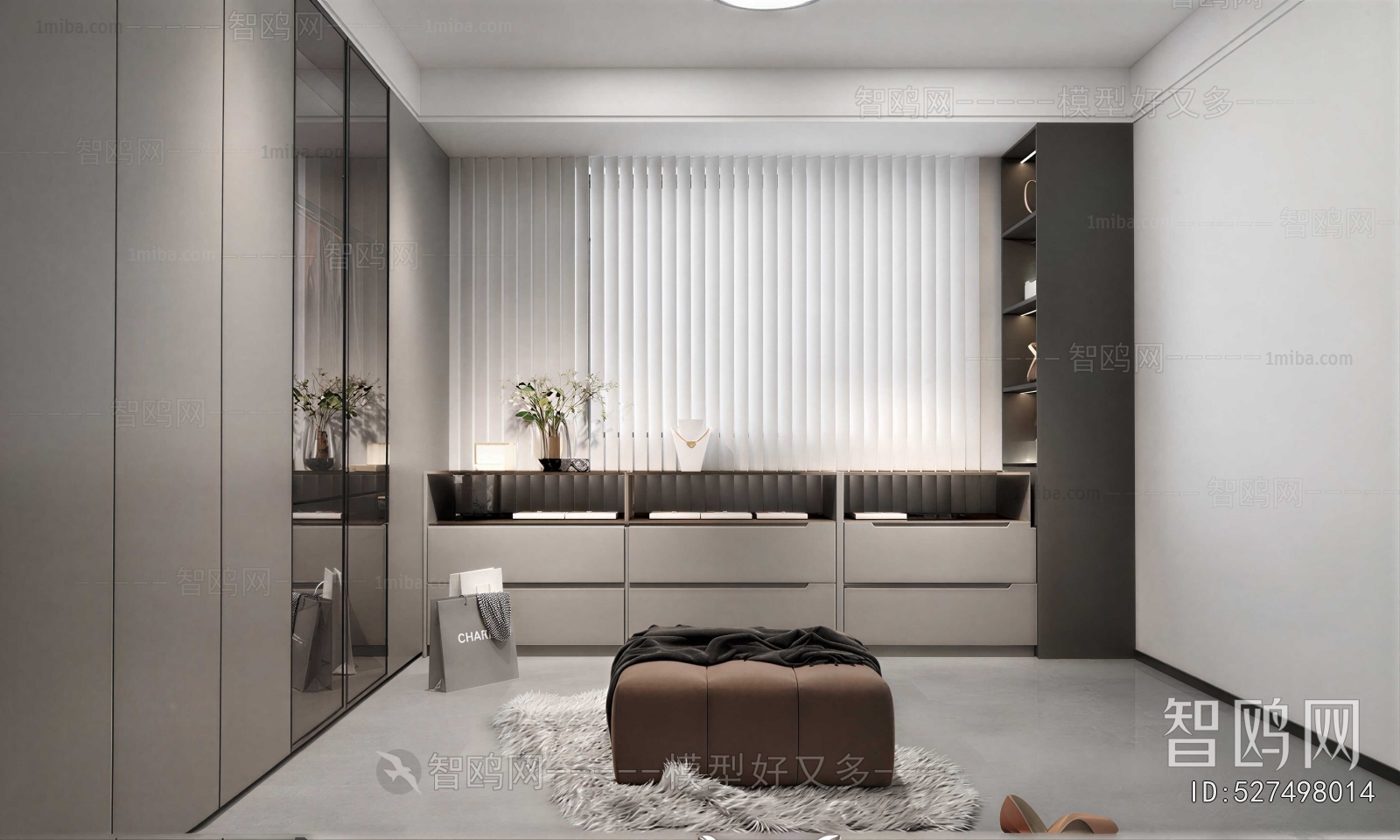 Modern Clothes Storage Area