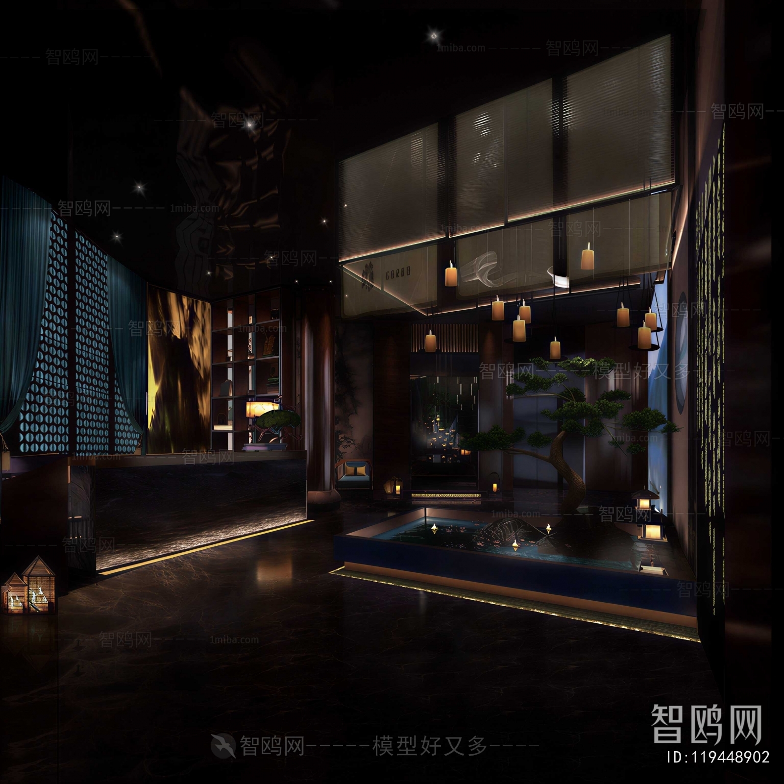 New Chinese Style Lobby Hall