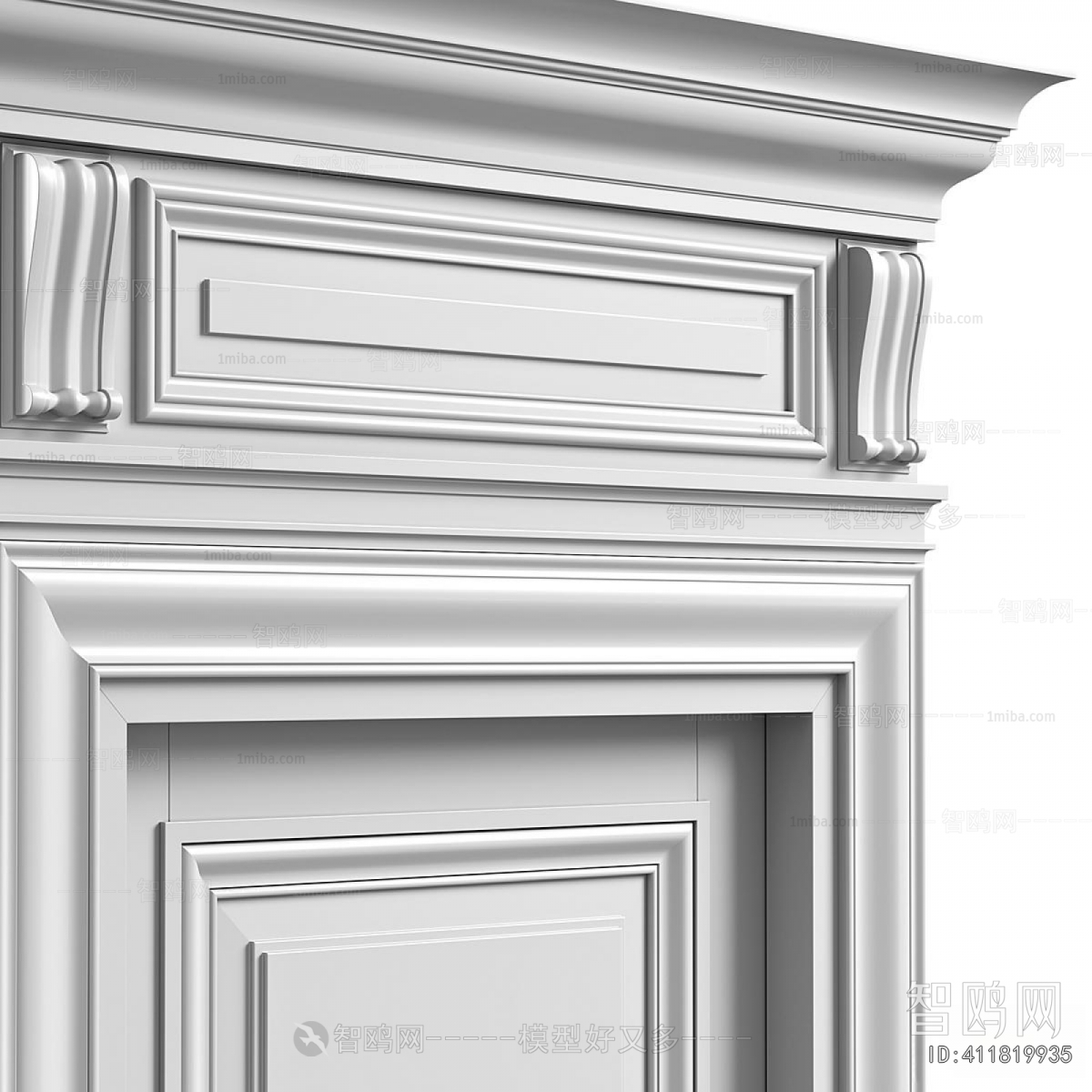 Simple European Style Double Door