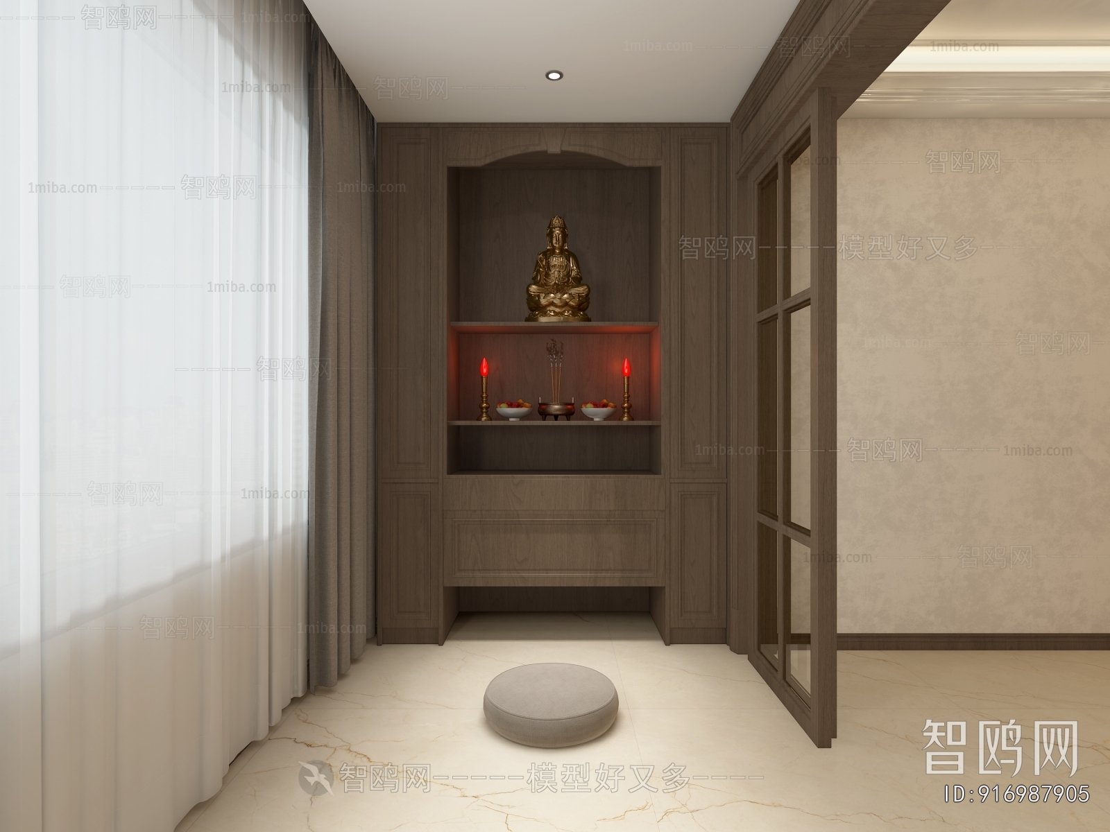 New Chinese Style Buddhist Niche