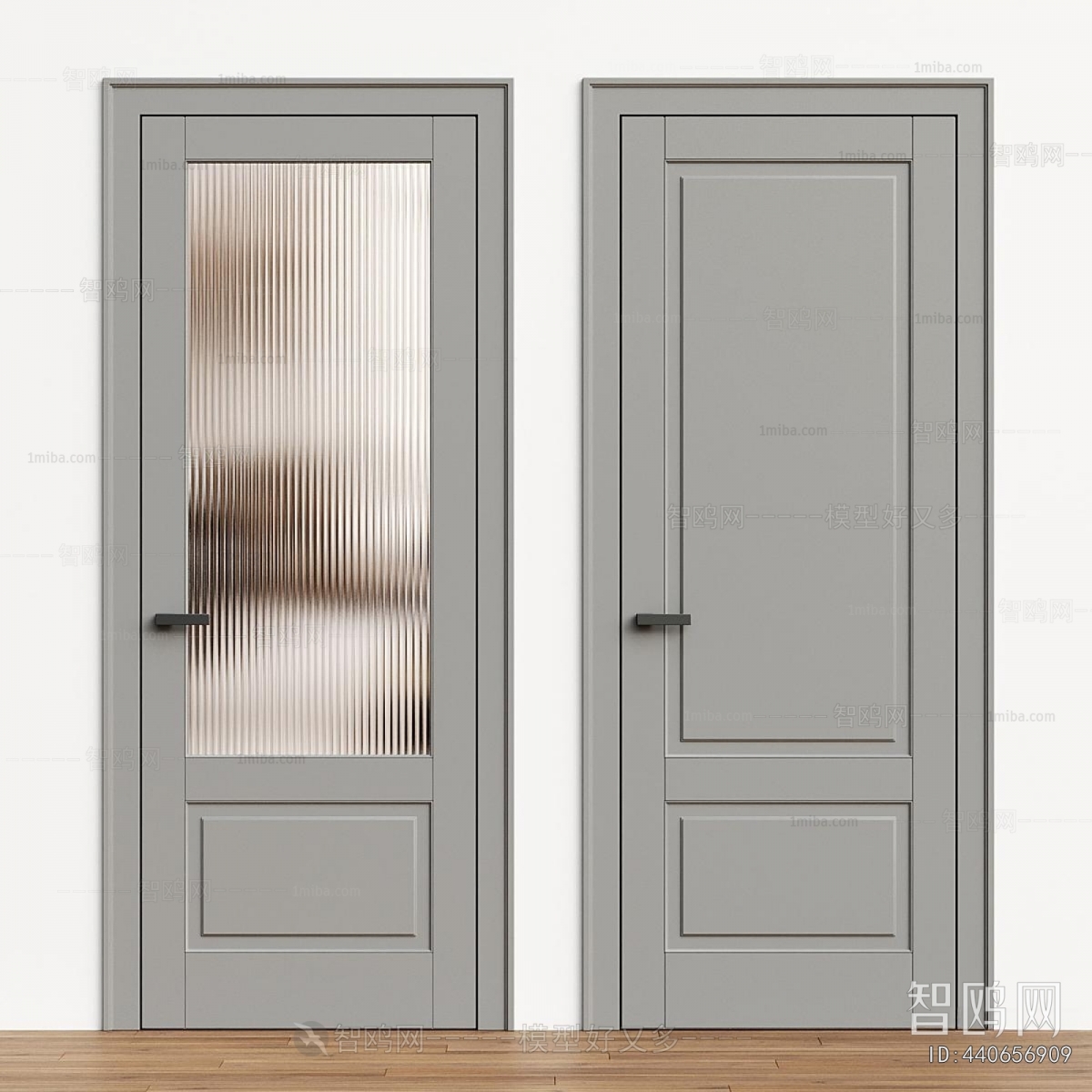 Simple European Style Single Door