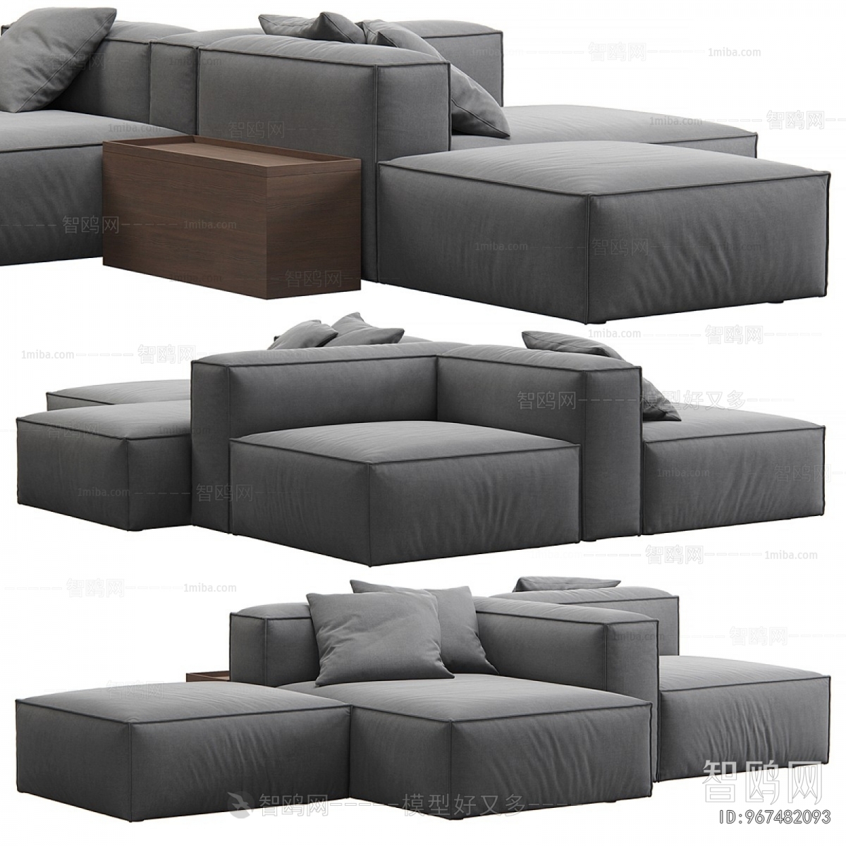 Modern Multi Person Sofa