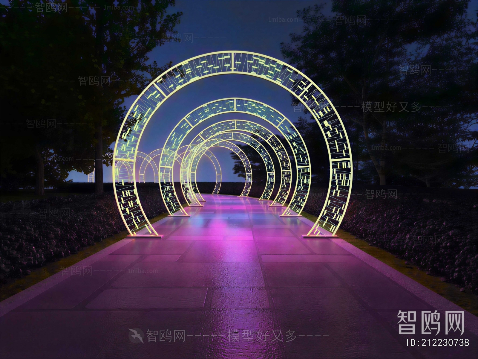 Modern Park Landscape