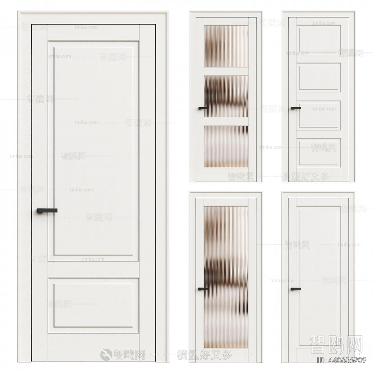 Simple European Style Single Door