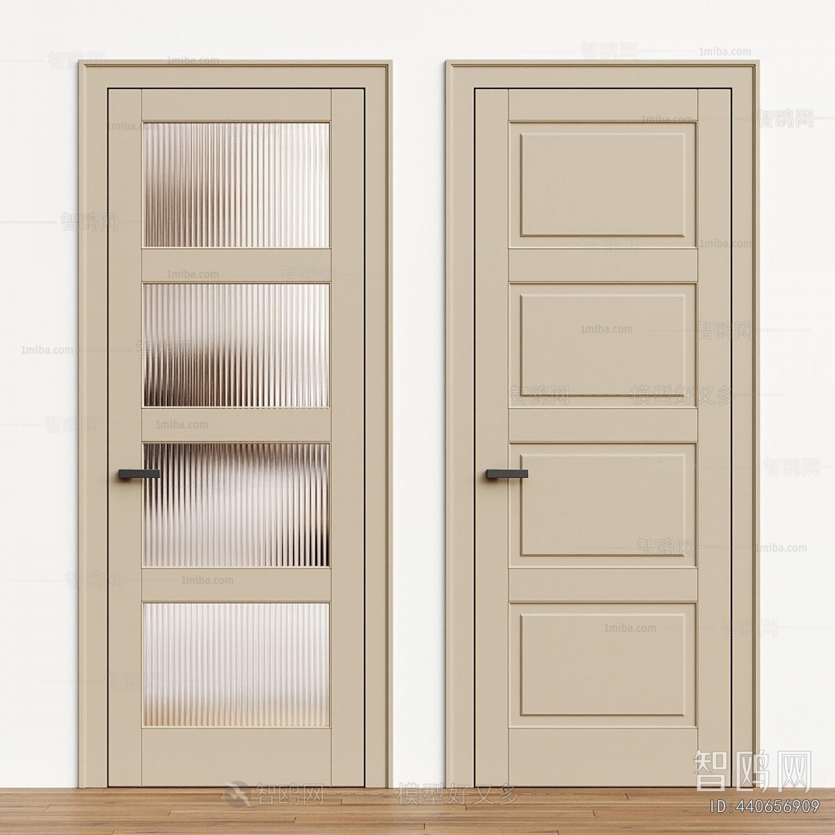 Simple European Style Single Door