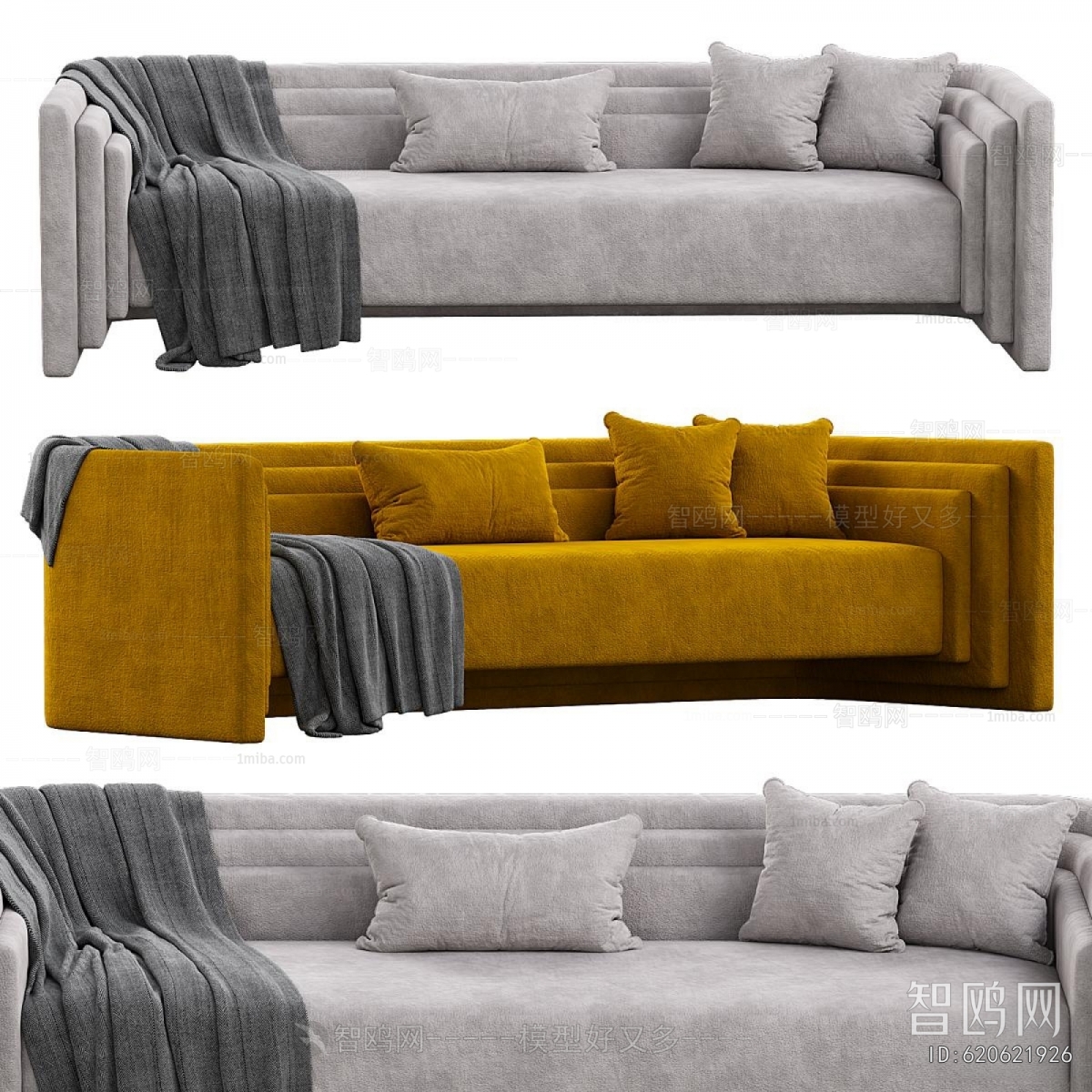 Modern Three-seat Sofa