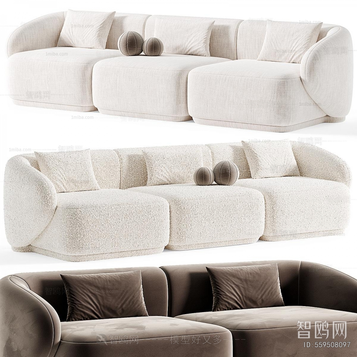 Modern Three-seat Sofa