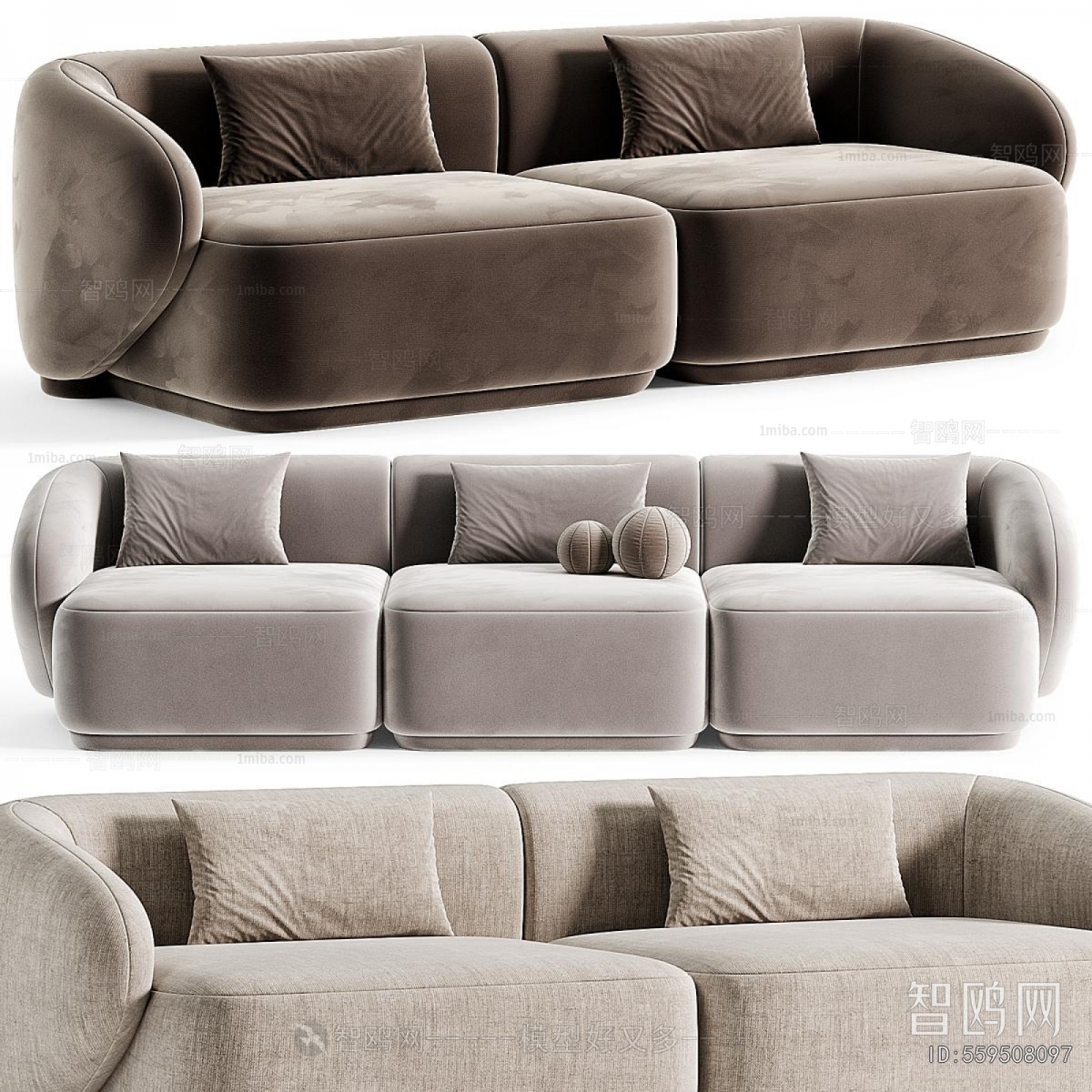 Modern Three-seat Sofa