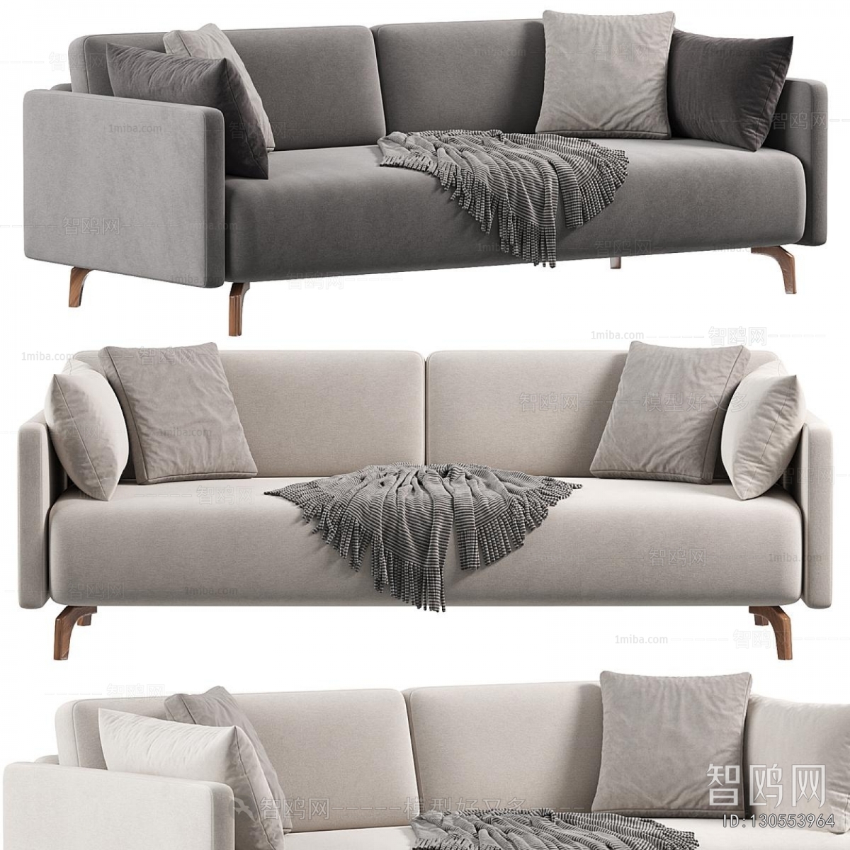 Modern Three-seat Sofa