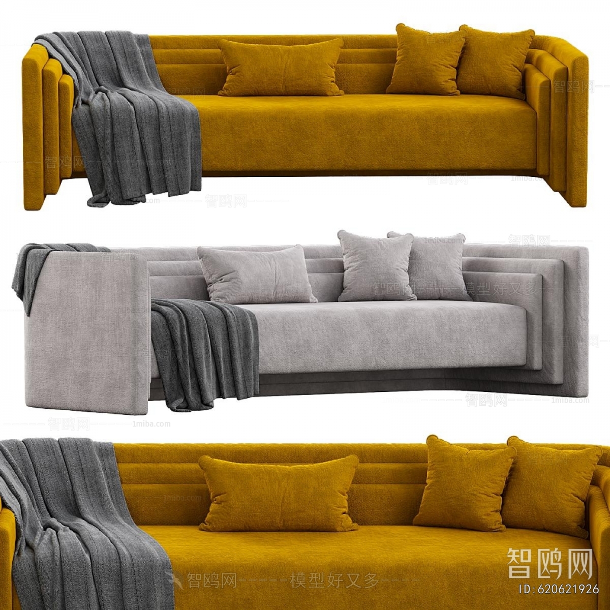 Modern Three-seat Sofa