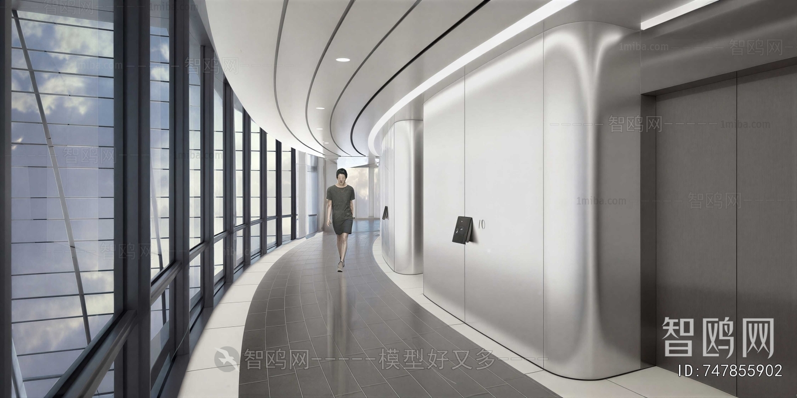 Modern Office Aisle