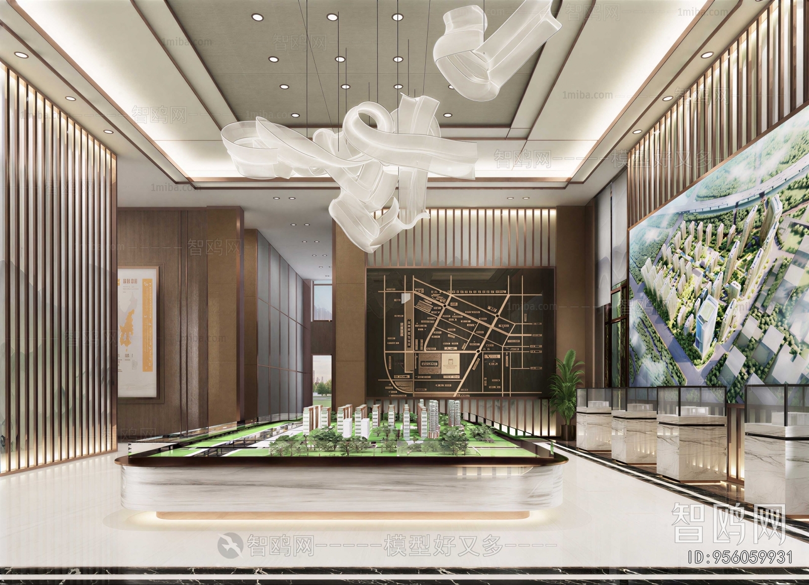 New Chinese Style Sand Table Area