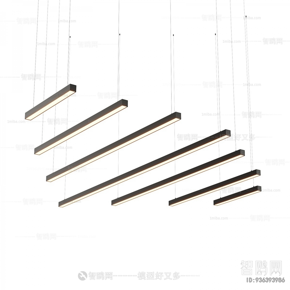 Modern Long Chandelier