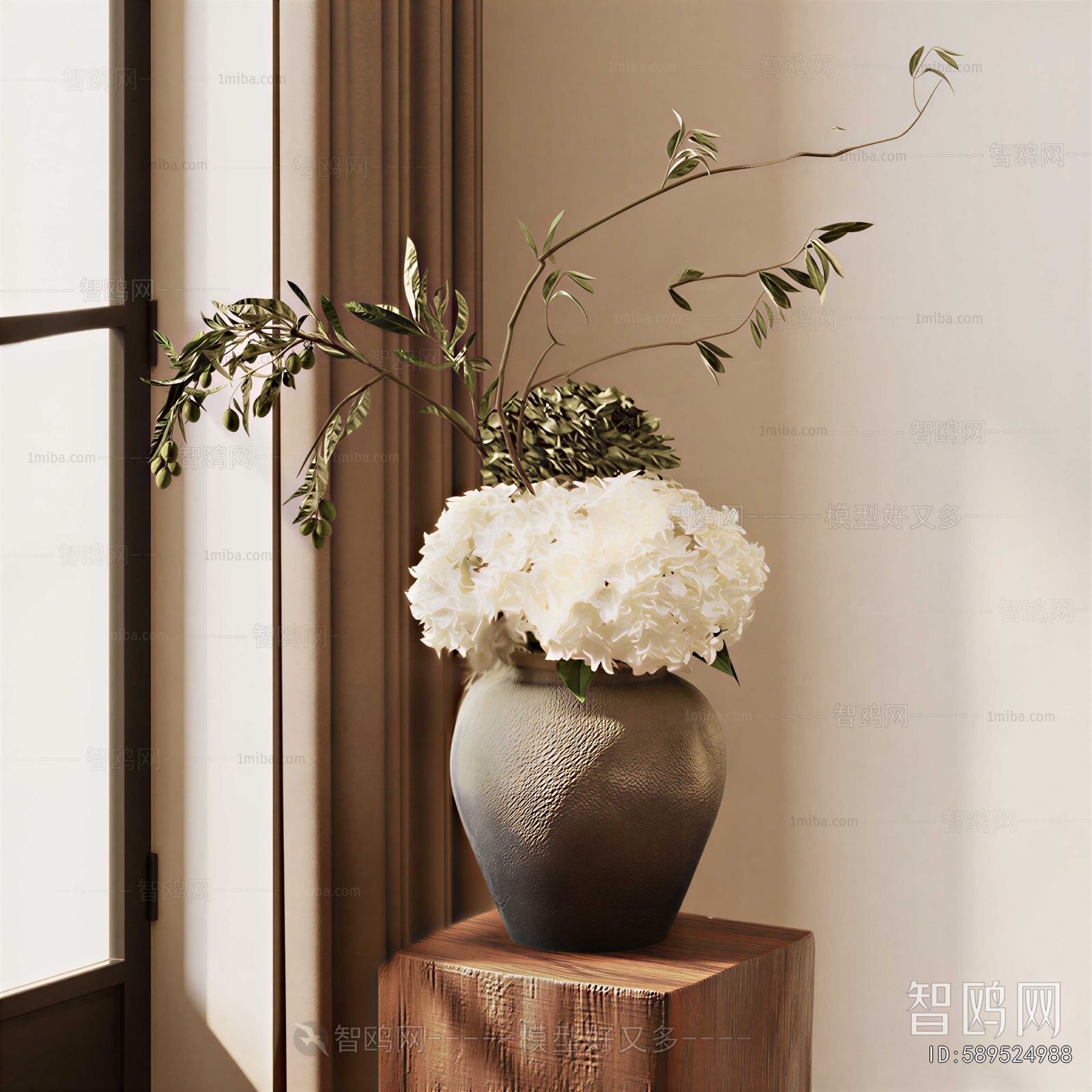 Wabi-sabi Style Flower Arrangement