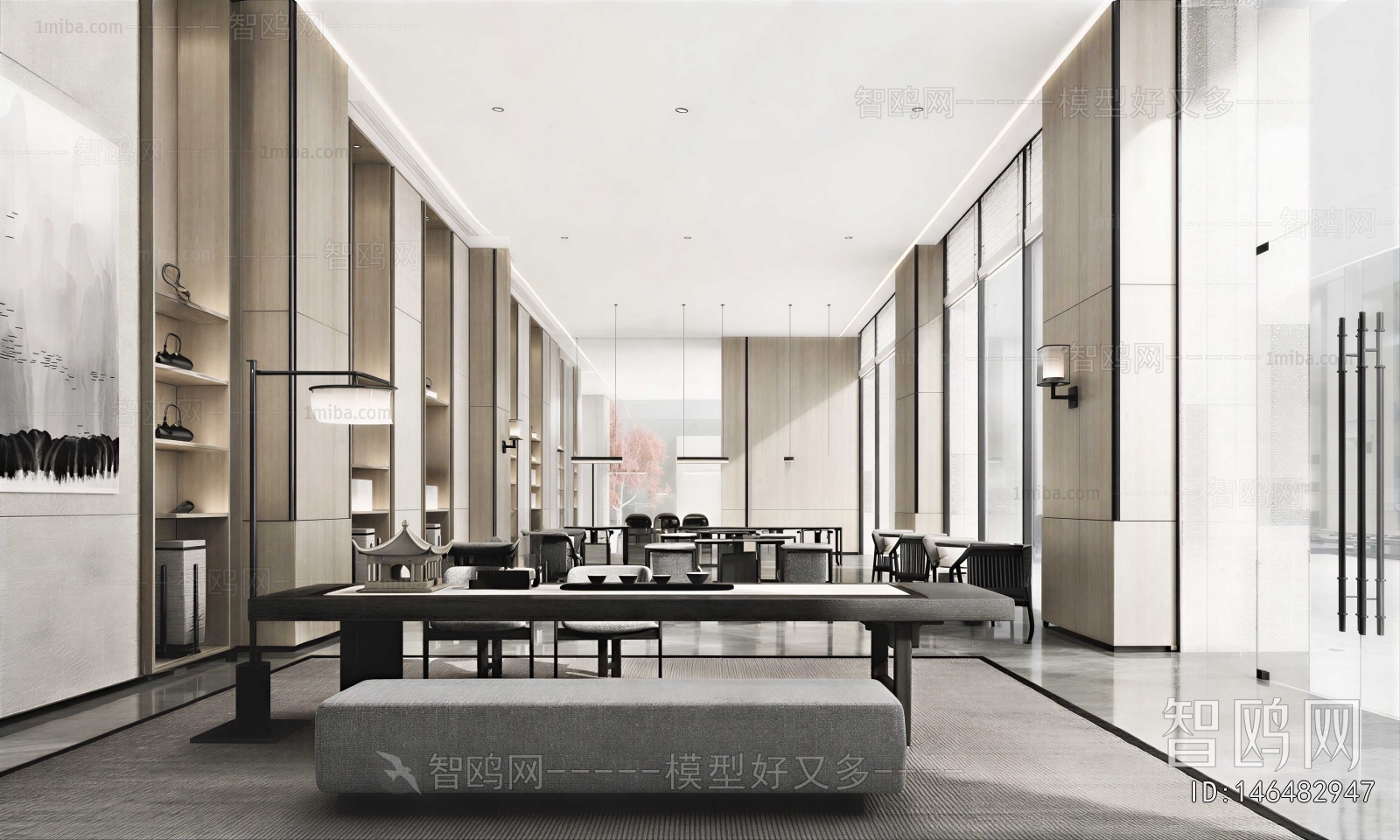 New Chinese Style Reception Room
