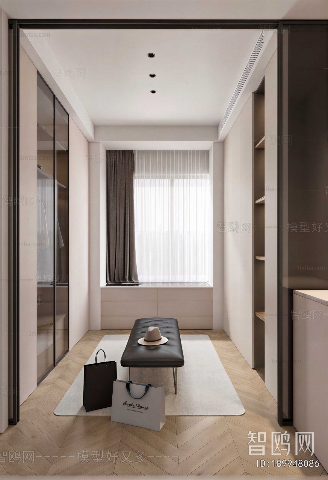 Modern Clothes Storage Area