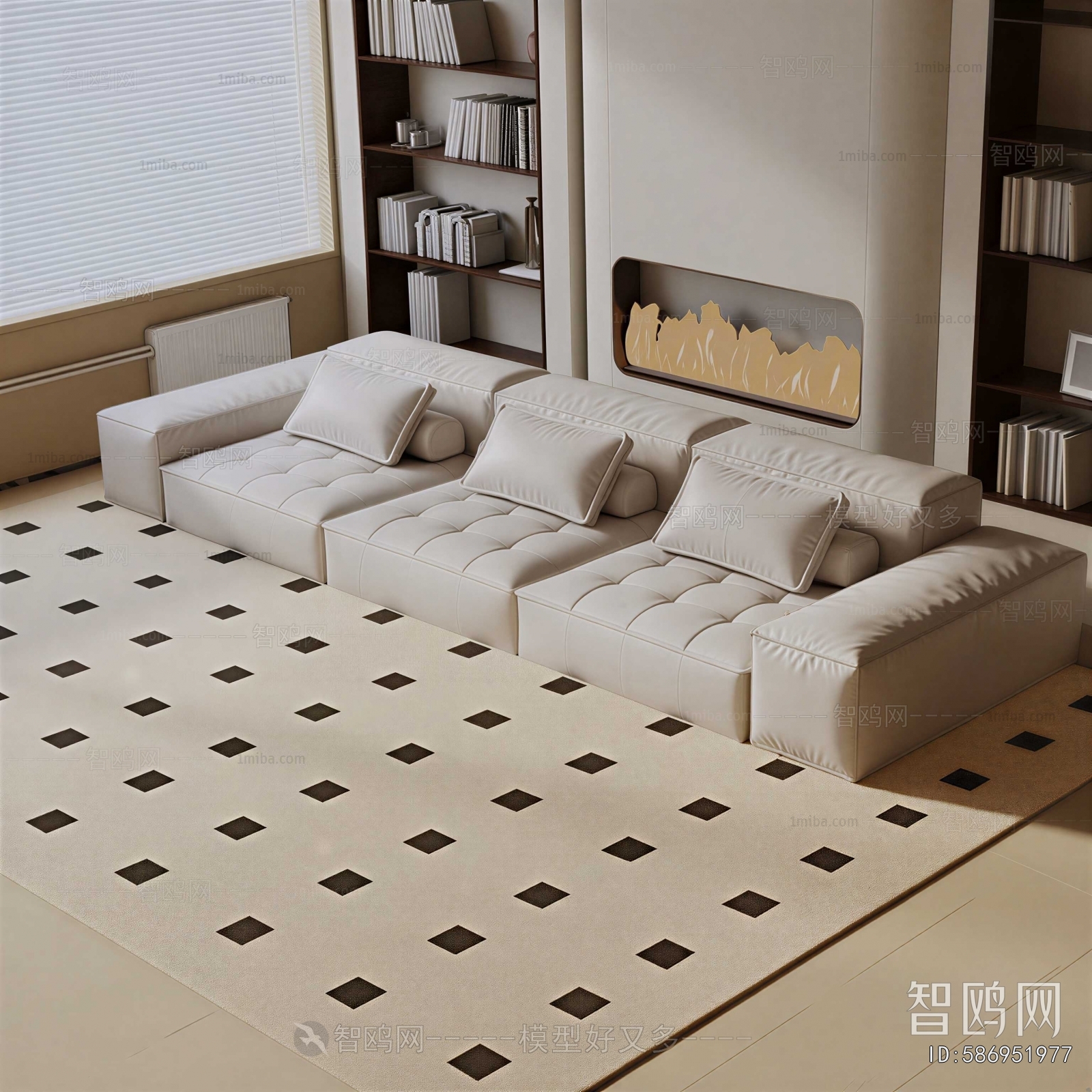 Modern Multi Person Sofa