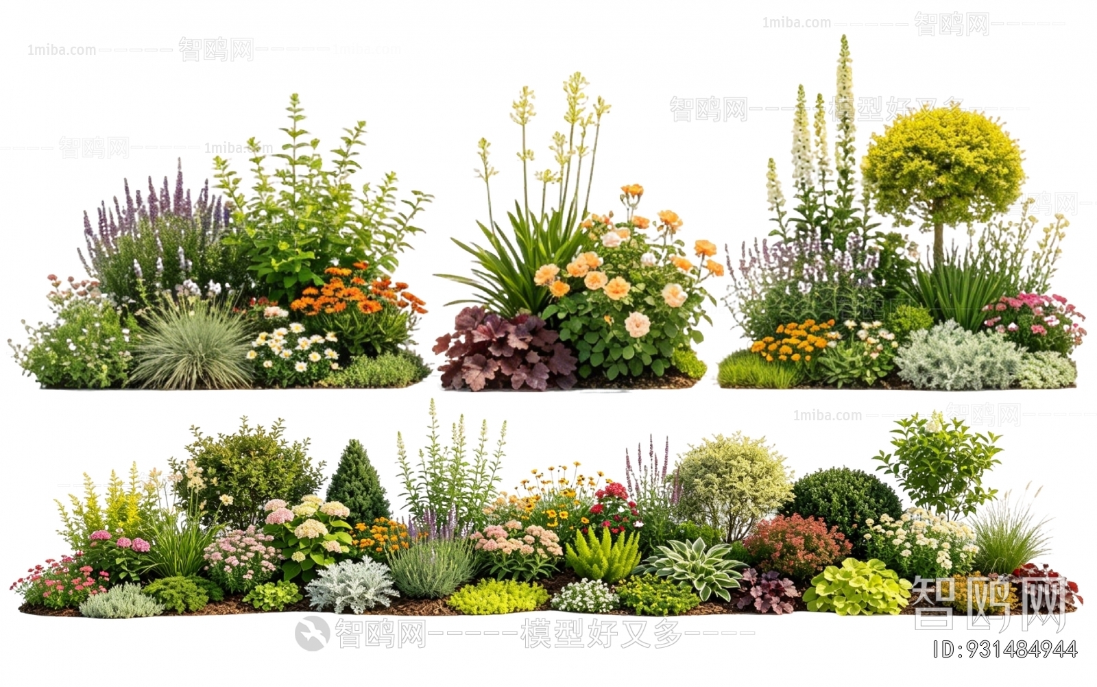Modern Tree/shrub/grass