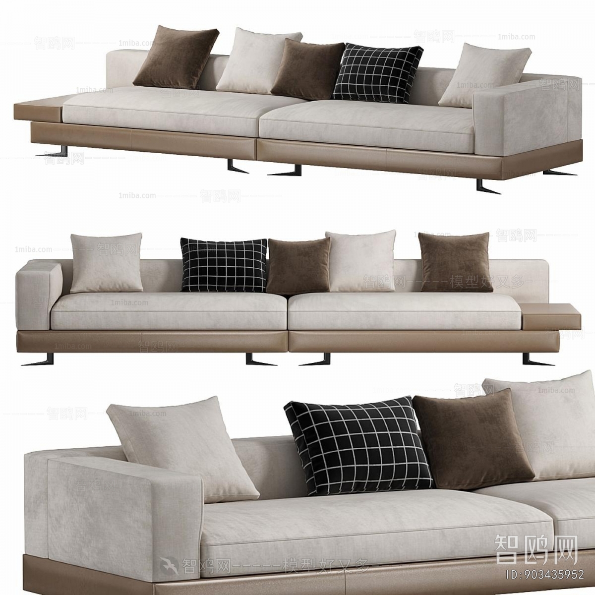Modern Multi Person Sofa