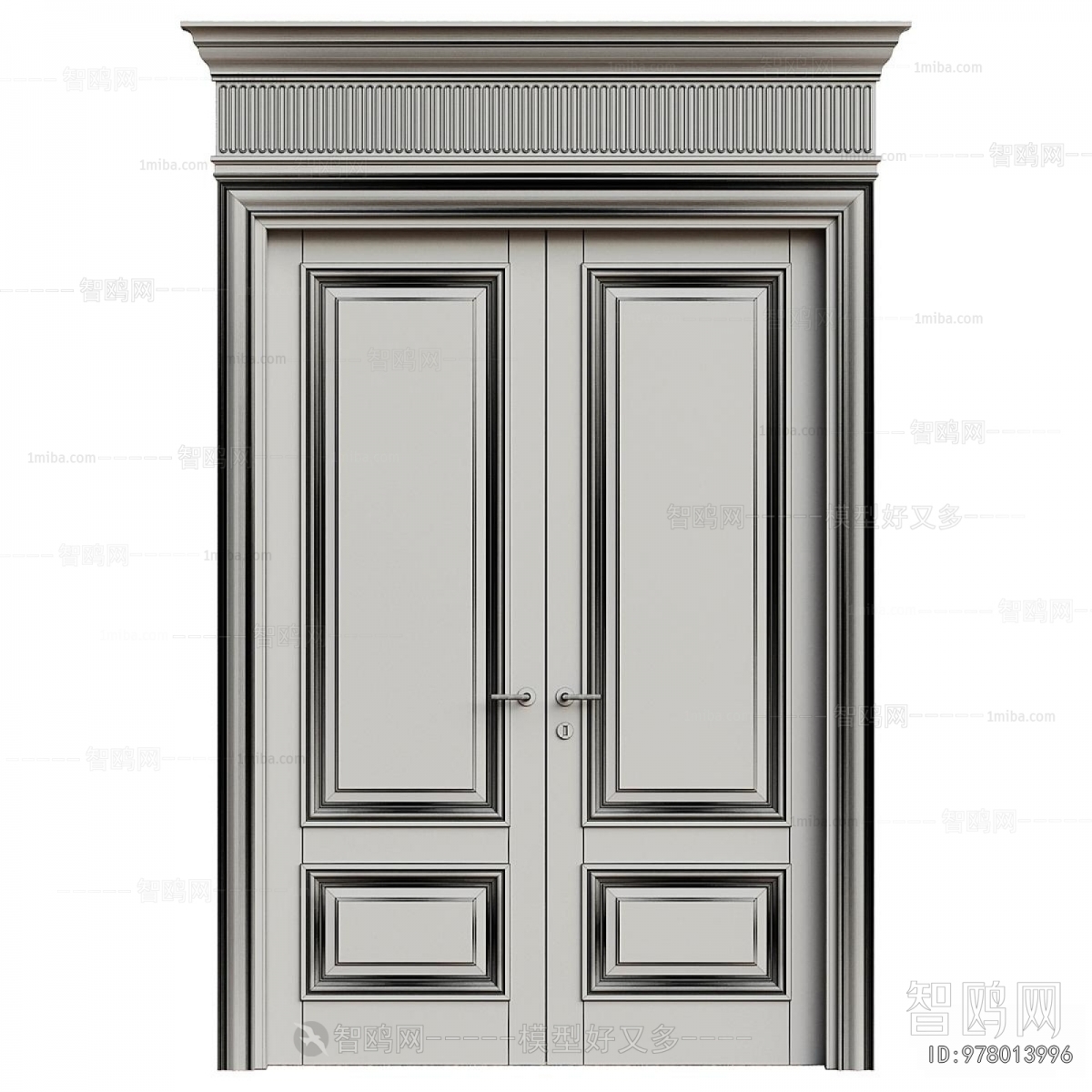 Simple European Style Double Door