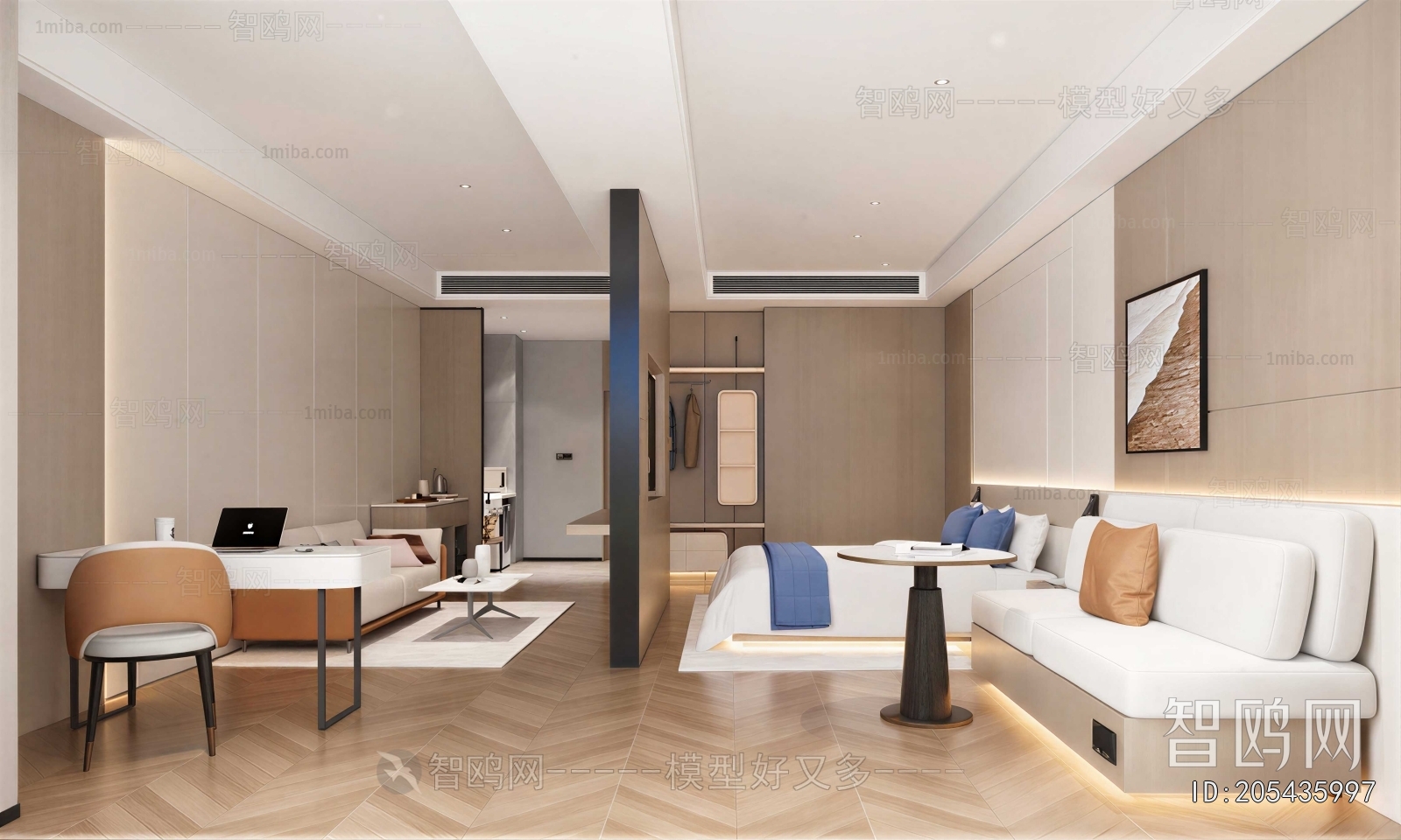 Modern Guest Room