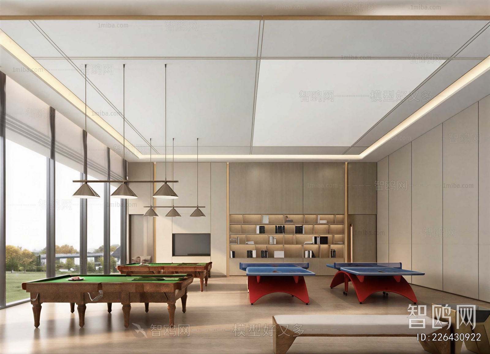Modern Billiard Room