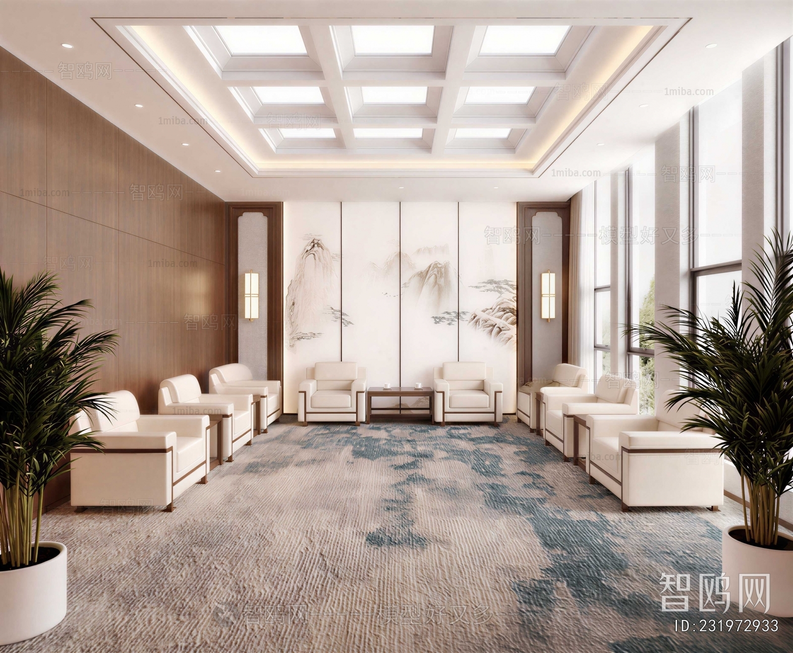 New Chinese Style Reception Room