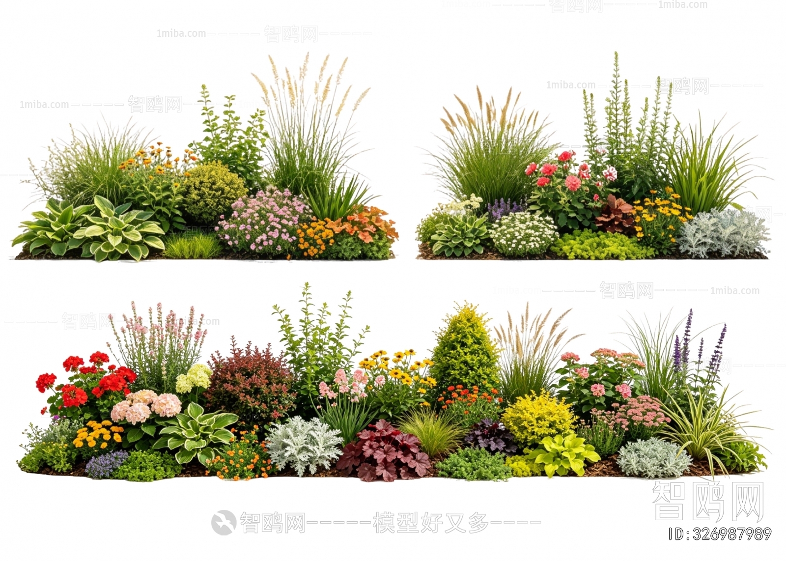 Modern Tree/shrub/grass